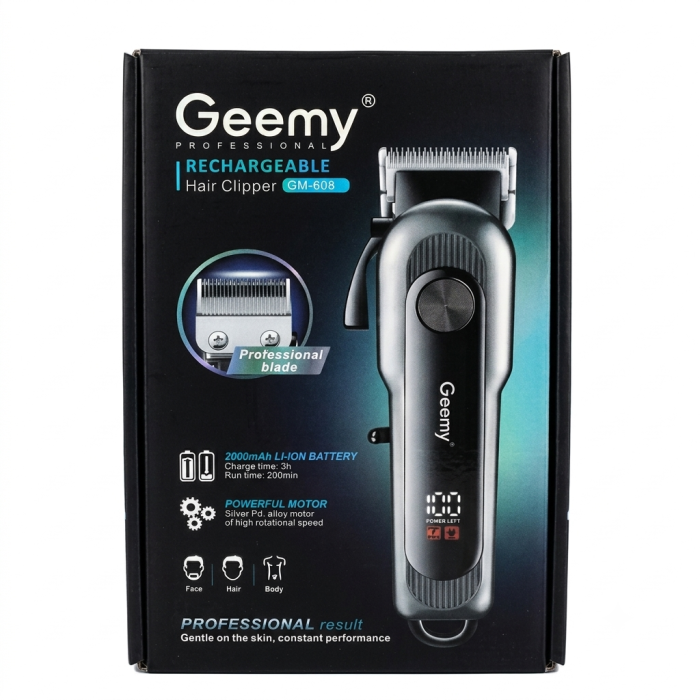 Geemy Professional Rechargeable Hair Clipper GM-608