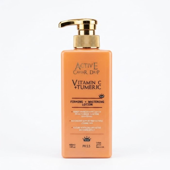 Active Caviar Drip Vitamin C + Tumeric Firming + Whitening Lotion