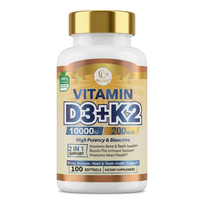 Duozi Vitamin D3 + K2 (10,000 IU / 200 mcg) Softgels