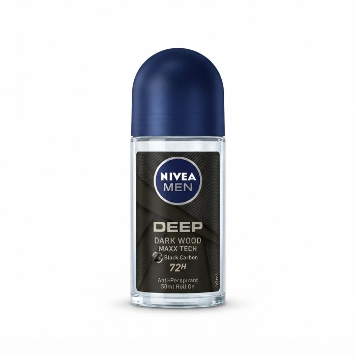 Nivea Men Deep Dark Wood Maxx Tech Roll-On Deodorant - 50ml