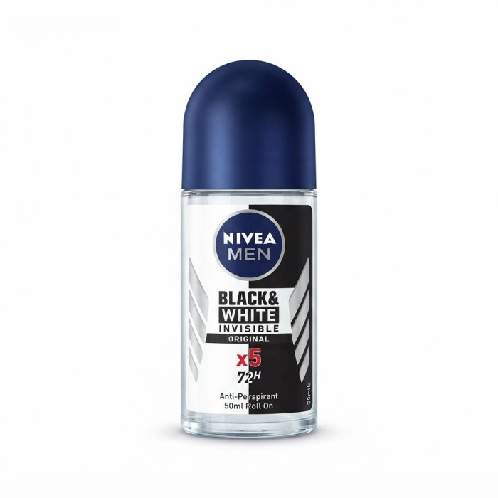 Nivea Men Black & White Invisible Original Roll-On - 50ml
