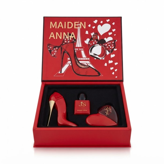 Maiden Anna Red Stiletto & Heart Fragrance Gift Set