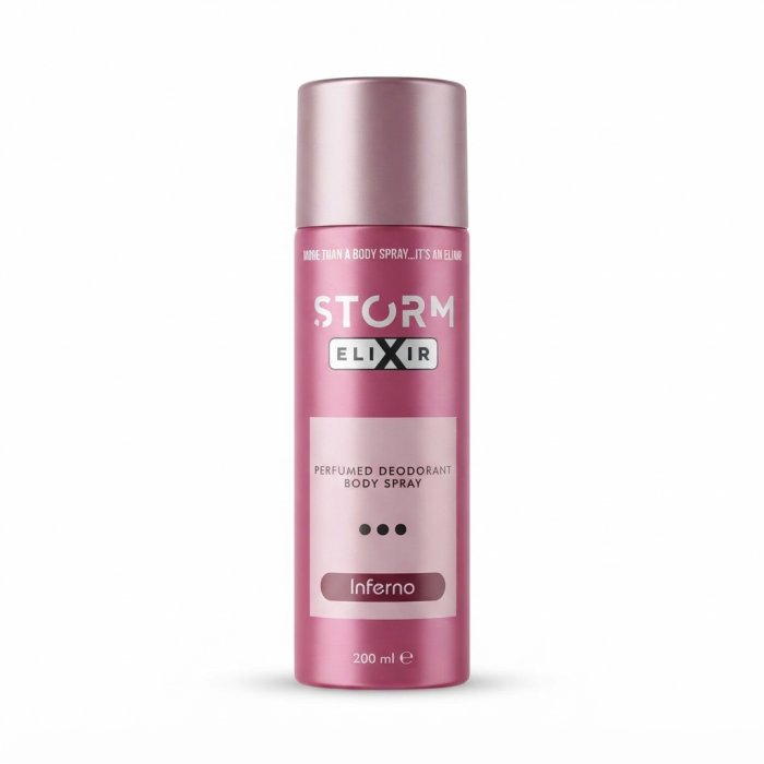 Storm Elixir Perfumed Deodorant Body Spray - Inferno, 200ml