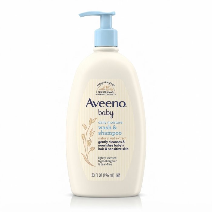 Aveeno Baby Daily Moisture Wash & Shampoo - 33 fl oz