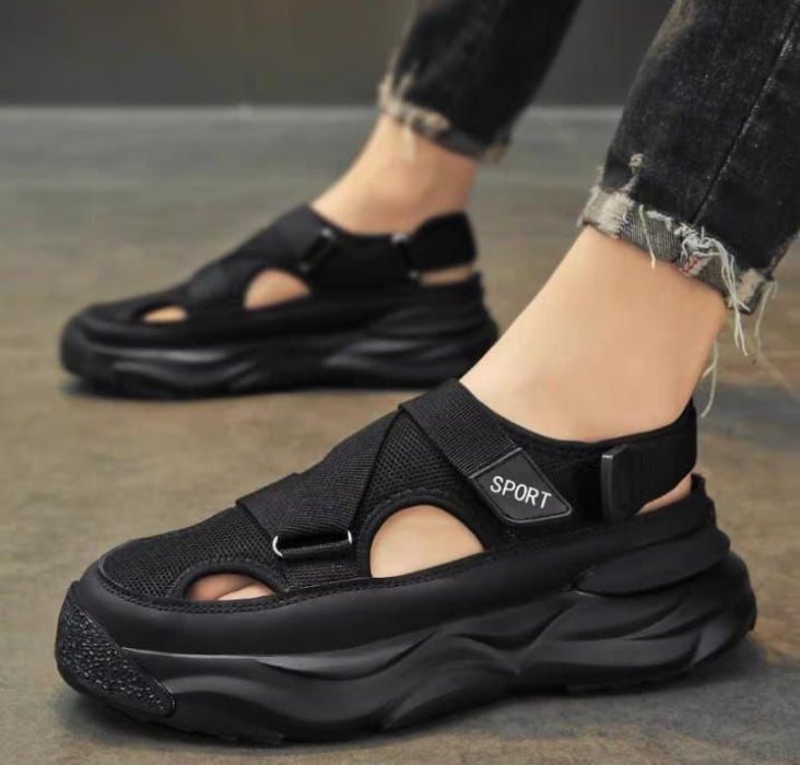 Unisex Mesh Chunky Sport Sandals with Adjustable Straps