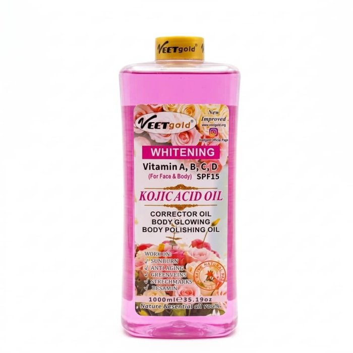 Veetgold Whitening Kojic Acid Oil (1000ml)