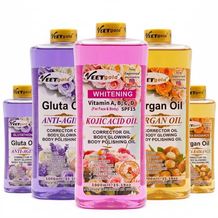 Veetgold Whitening Kojic Acid Oil (1000ml)
