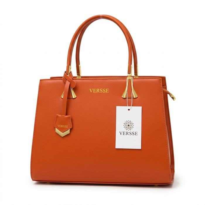VERSSE Leather Handbag with Tag