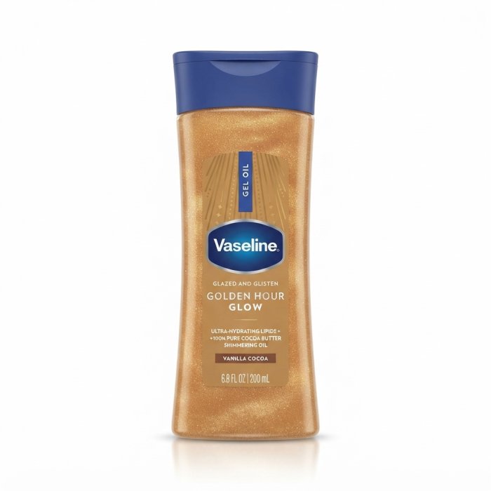 Vaseline Glazed and Glisten Golden Hour Glow Gel Oil - 6.8 FL OZ / 200 mL