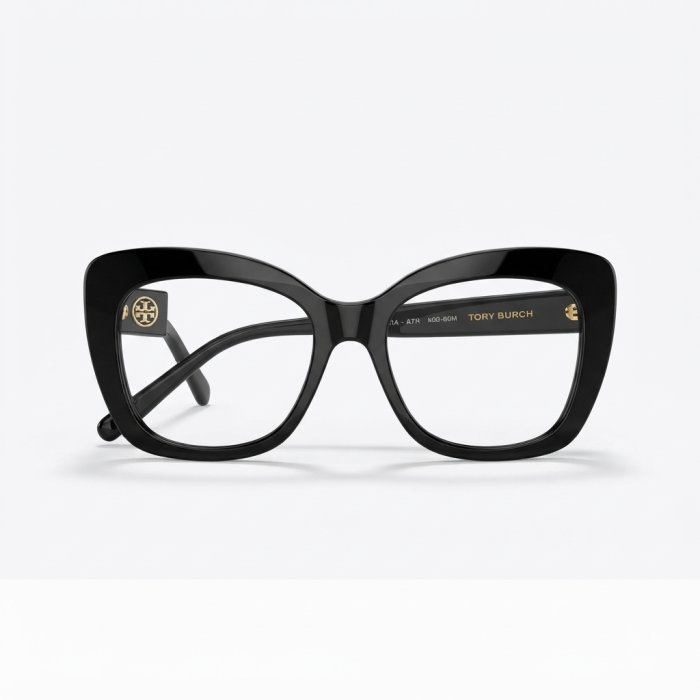 Tory Burch Oversized Cat-Eye Black Optical Frames