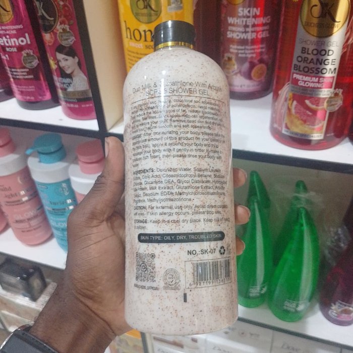 S&K Duchess Glow Duo Milk & Glutathione with Arbutin Scrub Shower Gel (1000ml)
