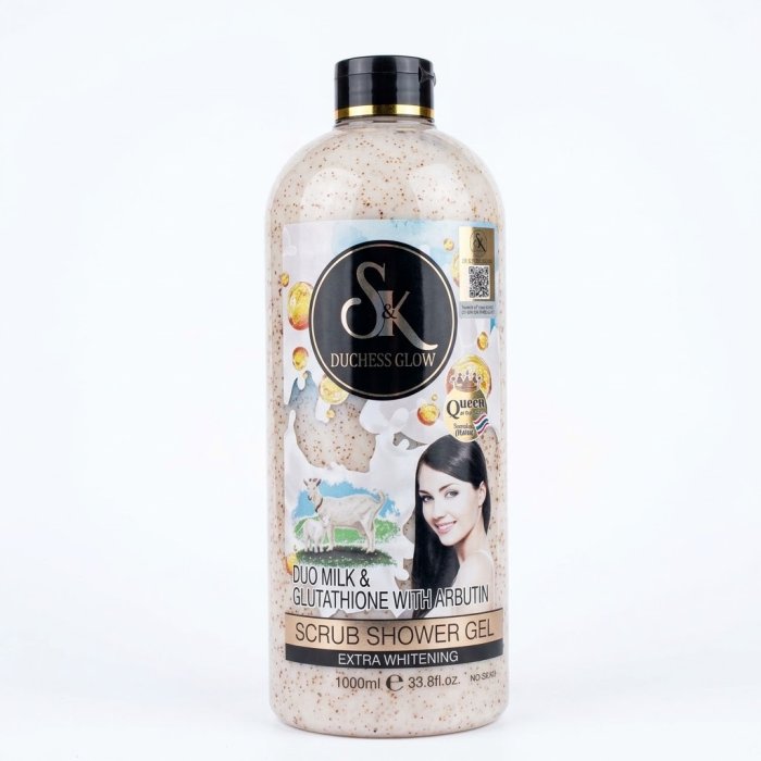 S&K Duchess Glow Duo Milk & Glutathione with Arbutin Scrub Shower Gel (1000ml)
