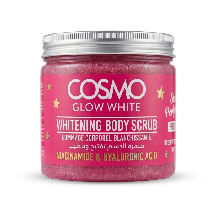Cosmo Glow White Whitening Body Scrub with Niacinamide & Hyaluronic Acid