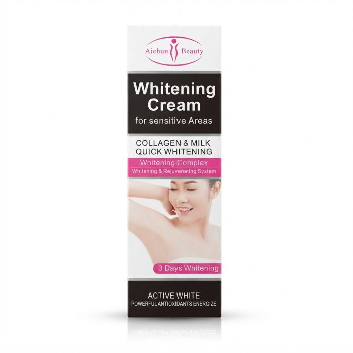 Aichun Beauty Collagen & Milk Quick Whitening Cream for Sensitive Areas (3 Days Whitening)