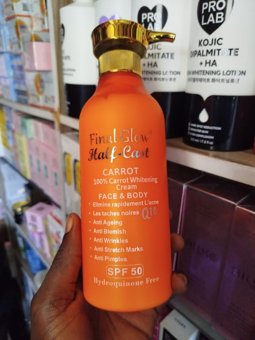 Final Glow Half-Cast Carrot 100?rrot Whitening Cream Face & Body