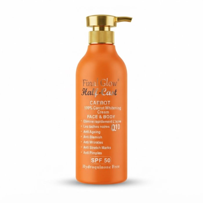 Final Glow Half-Cast Carrot 100?rrot Whitening Cream Face & Body