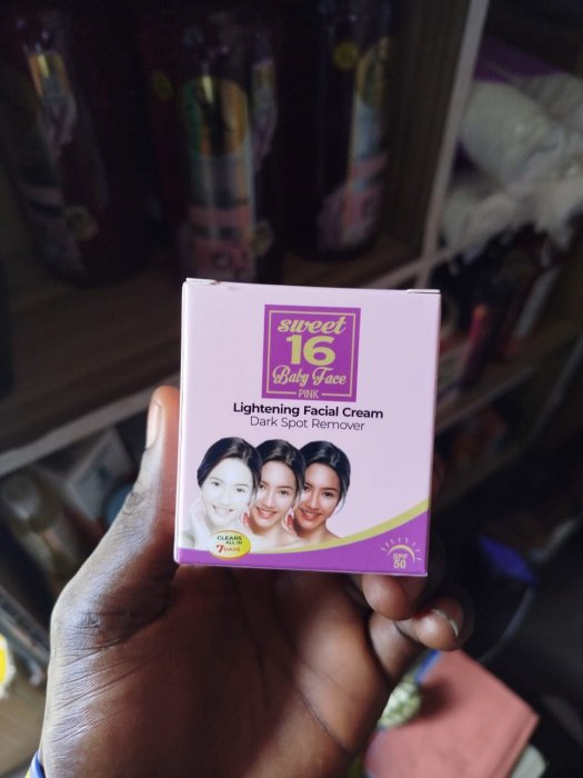 Sweet 16 Baby Face Pink Lightening Facial Cream and Dark Spot Remover