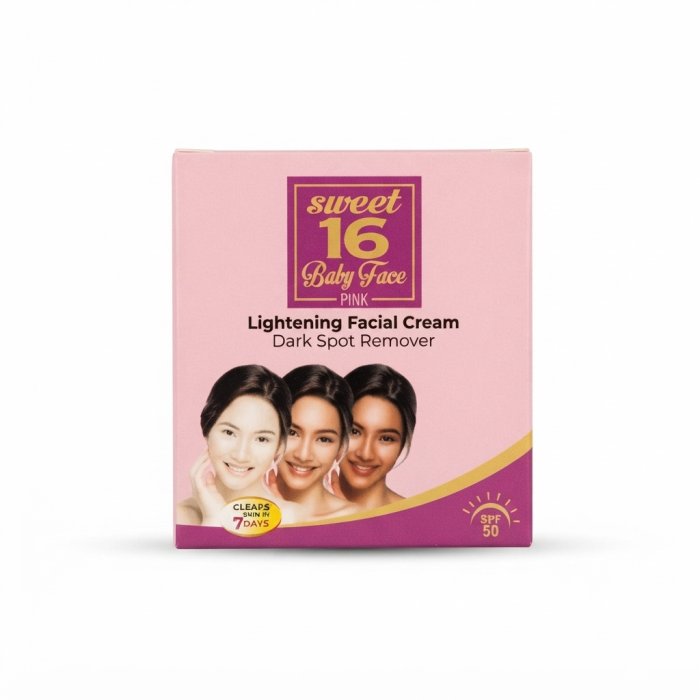 Sweet 16 Baby Face Pink Lightening Facial Cream and Dark Spot Remover