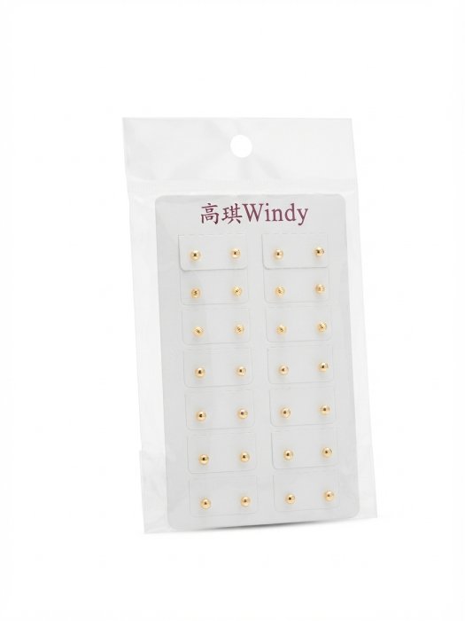 高琪 Windy Gold-Tone Ball Stud Earring Bulk Pack