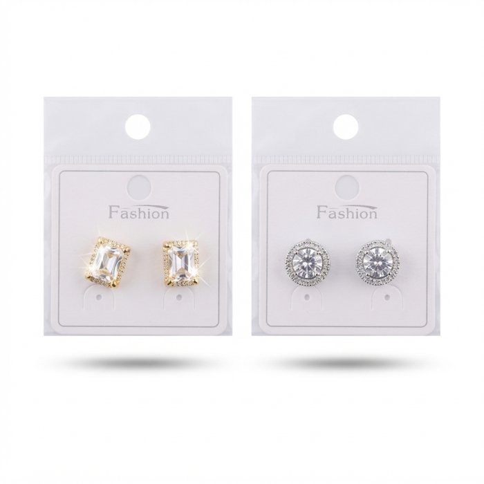 Fashion Assorted Cubic Zirconia Stud Earring Set