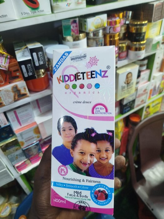 Zandas Kiddieteenz Organics Mild Face & Body Milk 400ml