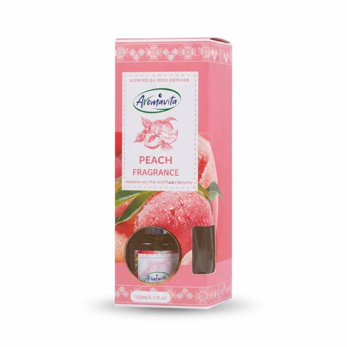 Aromavita Peach Fragrance Scented Oil Reed Diffuser - 160ml / 5.4 fl. oz