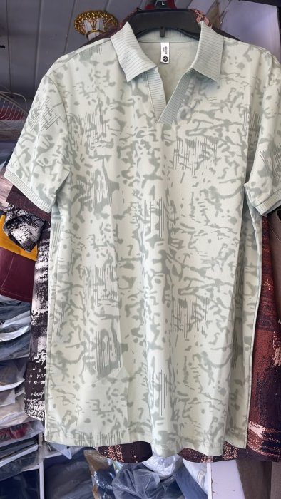 Fashion Men's Camouflage Patterned Short-Sleeve Polo Shirt