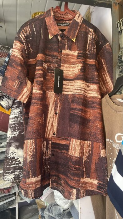 Fendi Uomo Abstract Print Short-Sleeve Shirt
