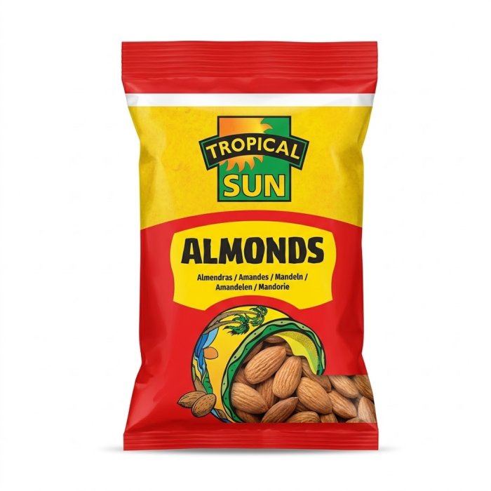Tropical Sun Whole Raw Almonds - Bulk Pack (1kg)