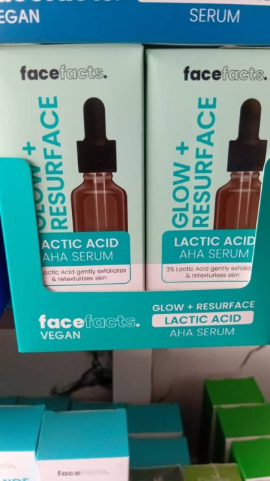 Face Facts Glow + Resurface Lactic Acid AHA Serum