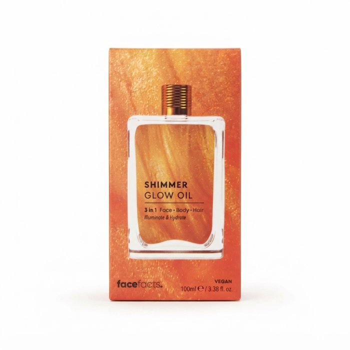 Face Facts Shimmer Glow Oil 3 in 1 - Face, Body & Hair - 100ml