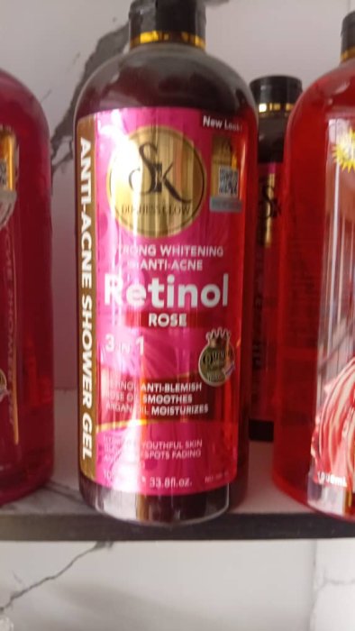 SK Professional Skincare Retinol Rose 3-in-1 Anti-Acne Shower Gel - 33.8 fl. oz.