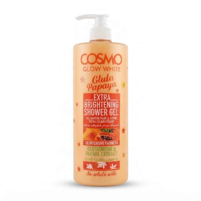 Cosmo Glow White Gluta Papaya Extra Brightening Shower Gel - 1L
