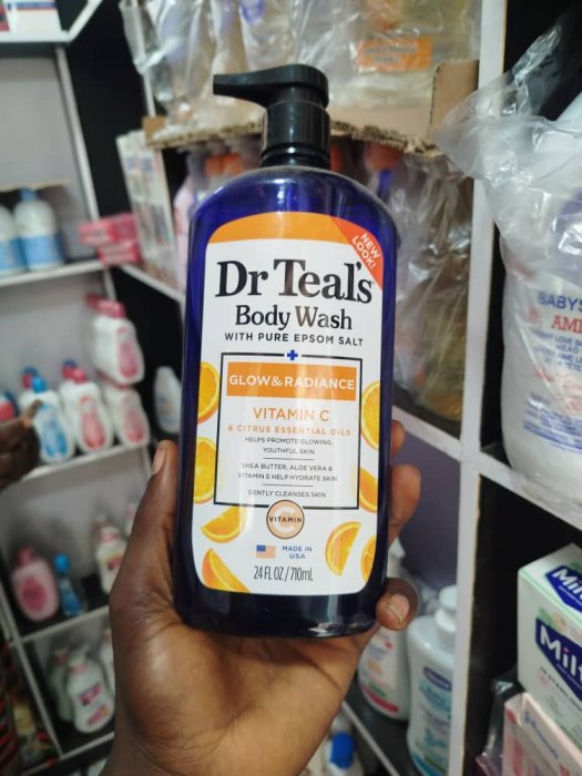 Dr Teal's Glow & Radiance Body Wash with Vitamin C & Citrus Essential Oils - 24 fl oz