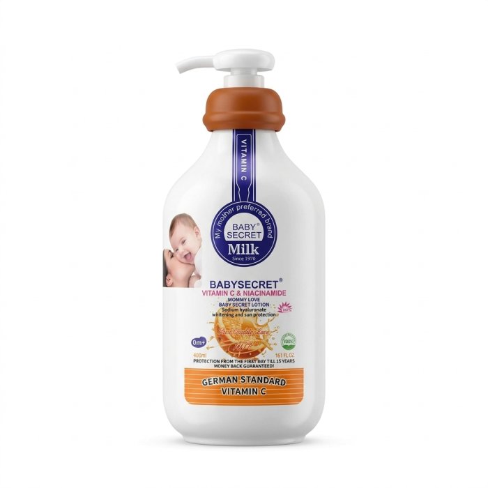 BABYSECRET Milk Vitamin C & Niacinamide Body Lotion (400ml / 14.1 fl.oz)