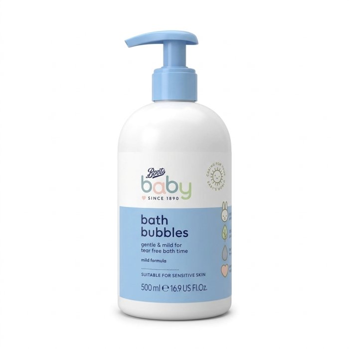 Boots Baby Bath Bubbles Gentle & Mild - 500ml