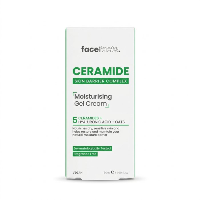 Face Facts Ceramide Skin Barrier Complex Moisturising Gel Cream (50ml)