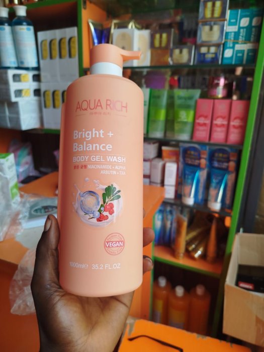 Aqua Rich Bright + Balance Body Gel Wash (1000ml)