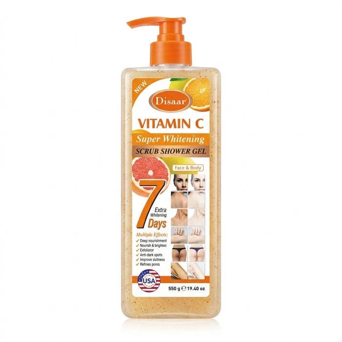 Disaar Vitamin C Super Whitening Scrub Shower Gel