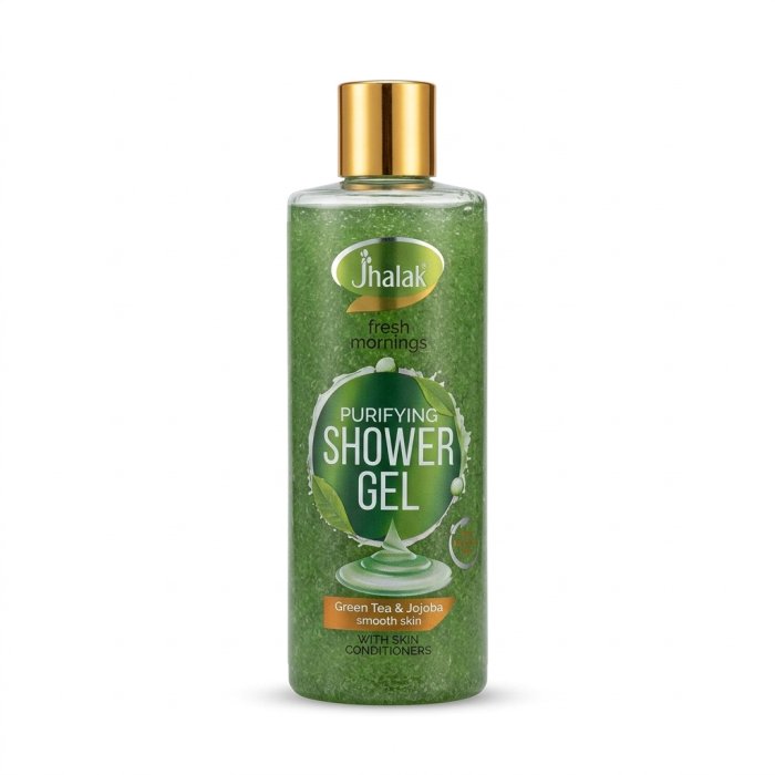Jhalak Fresh Mornings Purifying Shower Gel - Green Tea & Jojoba