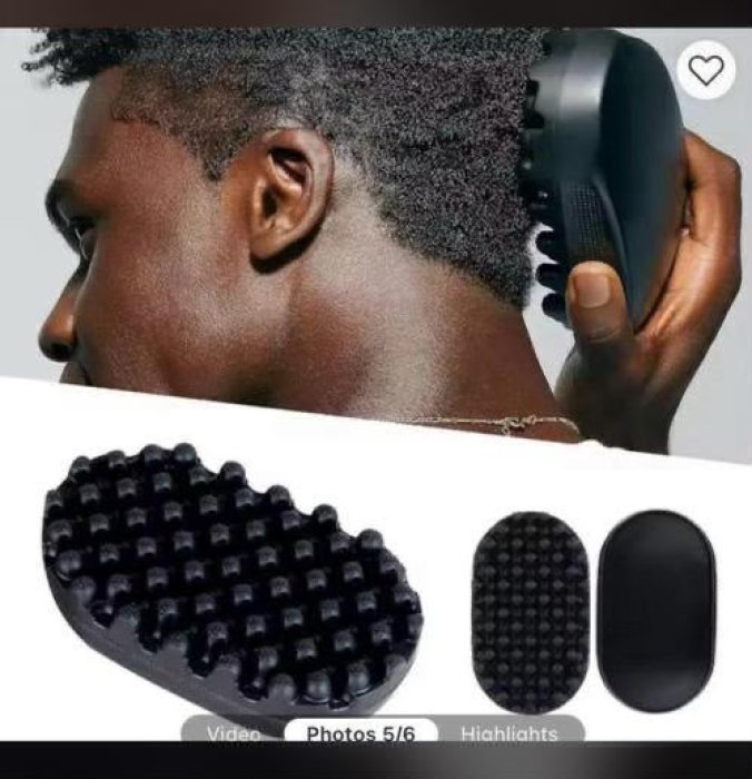 Oval Silicone Massage Brush