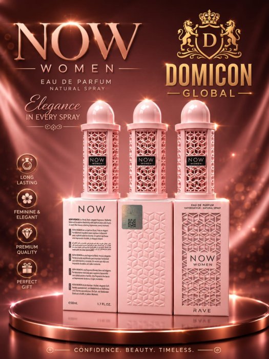 NOW Women Eau De Parfum by RAVE (DOMICON GLOBAL)