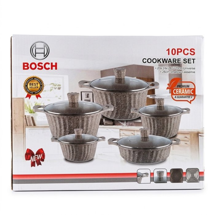 Bosch Premium Ceramic 10-Piece Cookware Set