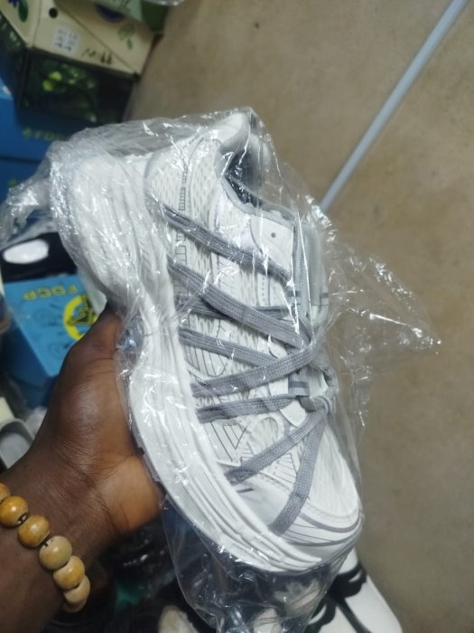 White Multi-Laced Chunky Platform Sneakers