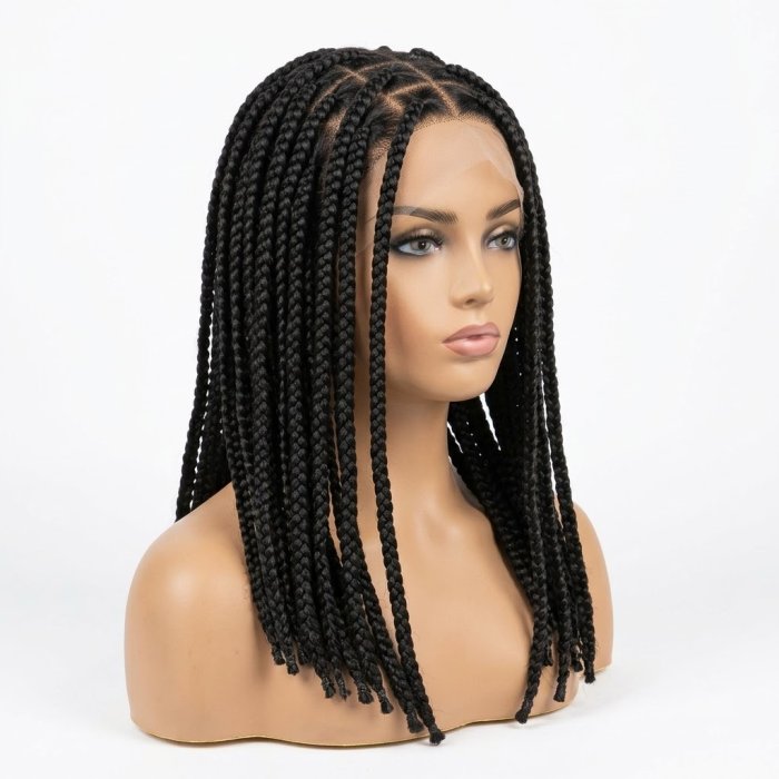 Black Box Braided Bob Lace Front Wig
