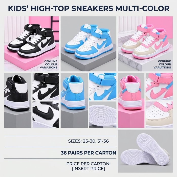 High-Top Sneakers Multi-Color (Assorted)