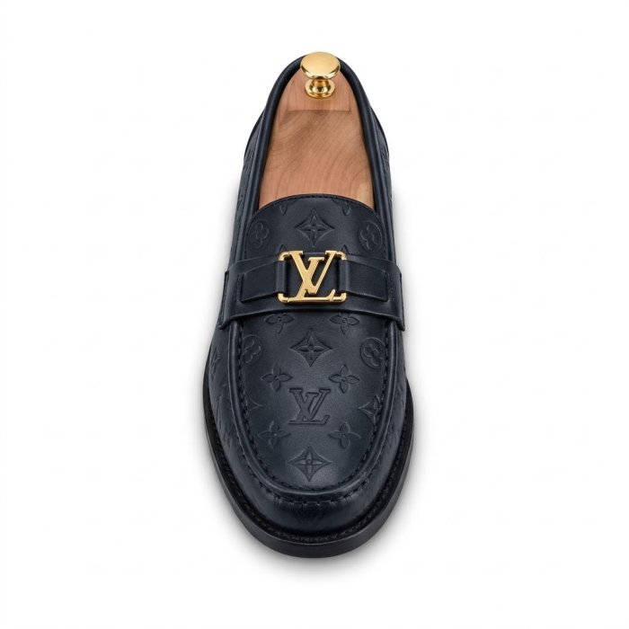 Louis Vuitton Monogram Embossed Leather Loafers Collection